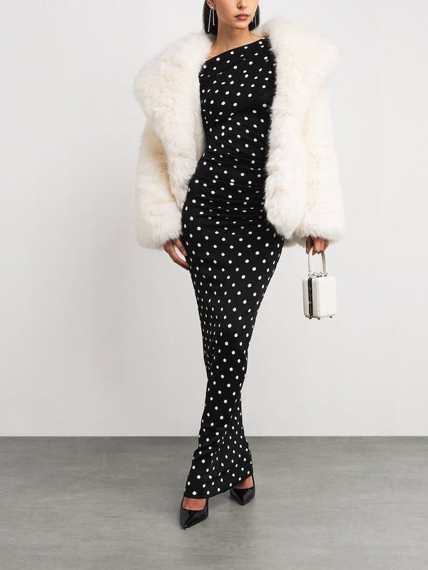 Amina - Robe Maxi Polka Dot Glamour