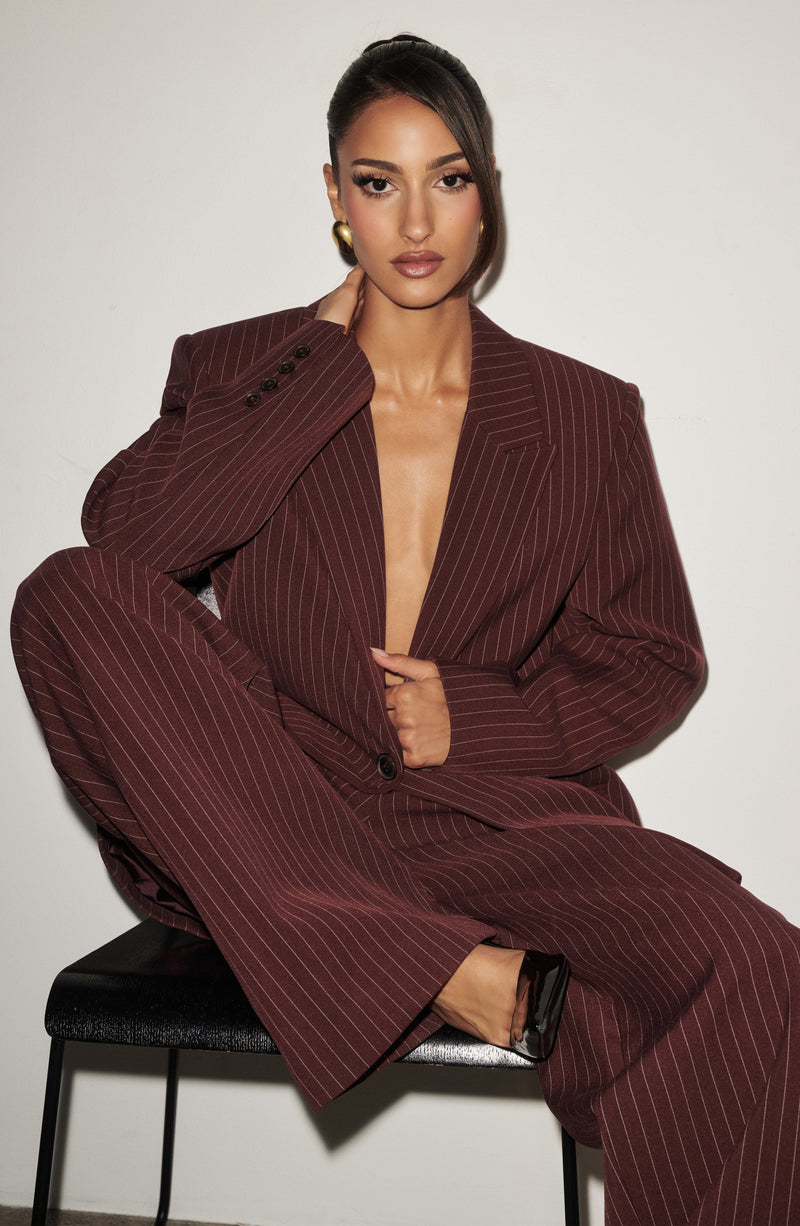 Amina - Blazer Reece Bordeaux