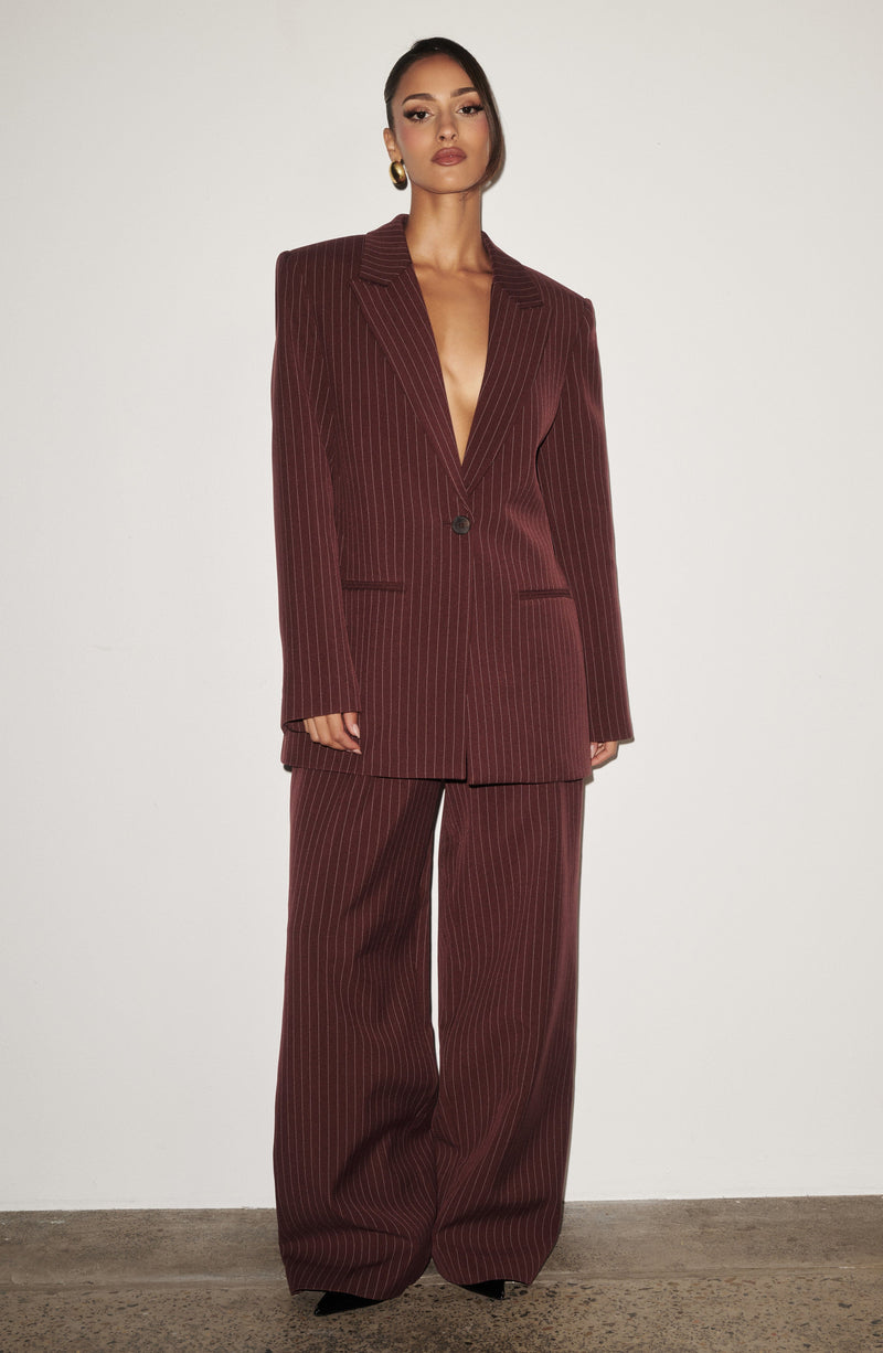 Amina - Blazer Reece Bordeaux