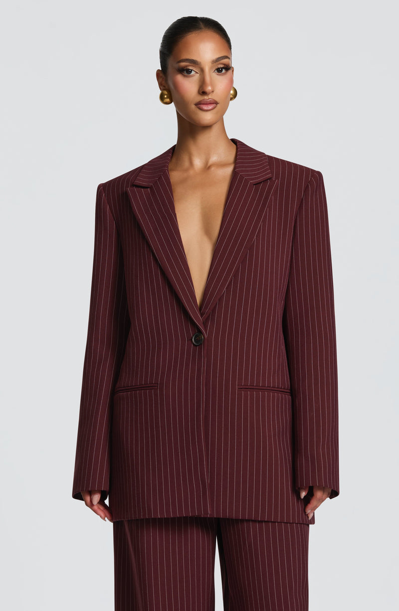 Amina - Blazer Reece Bordeaux