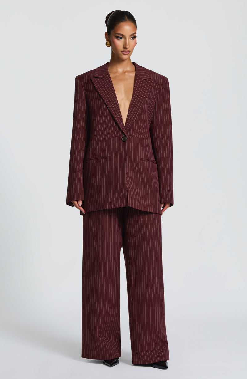 Amina - Blazer Reece Bordeaux